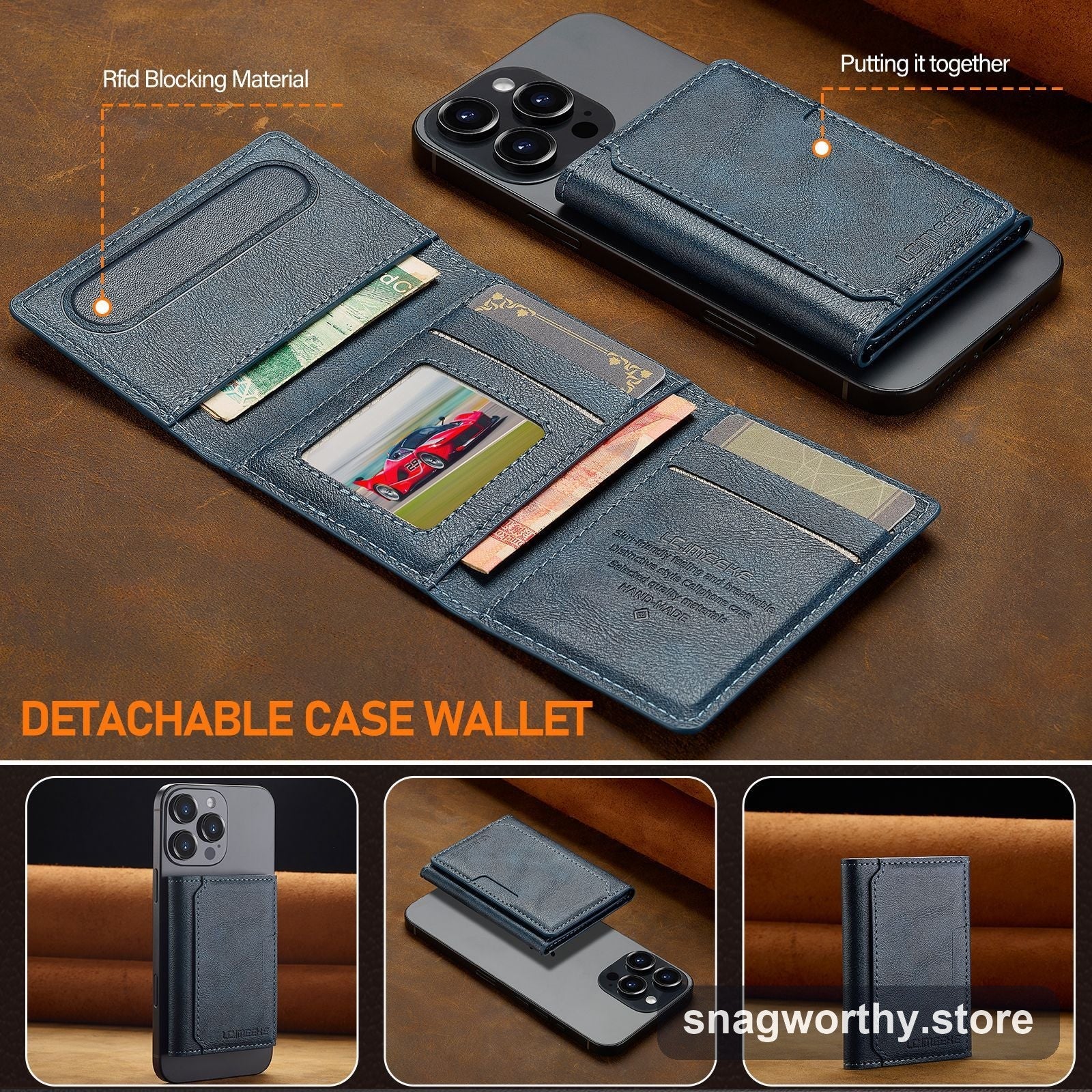 MagSafe magnetic card holder colour options | Snagworthy.store