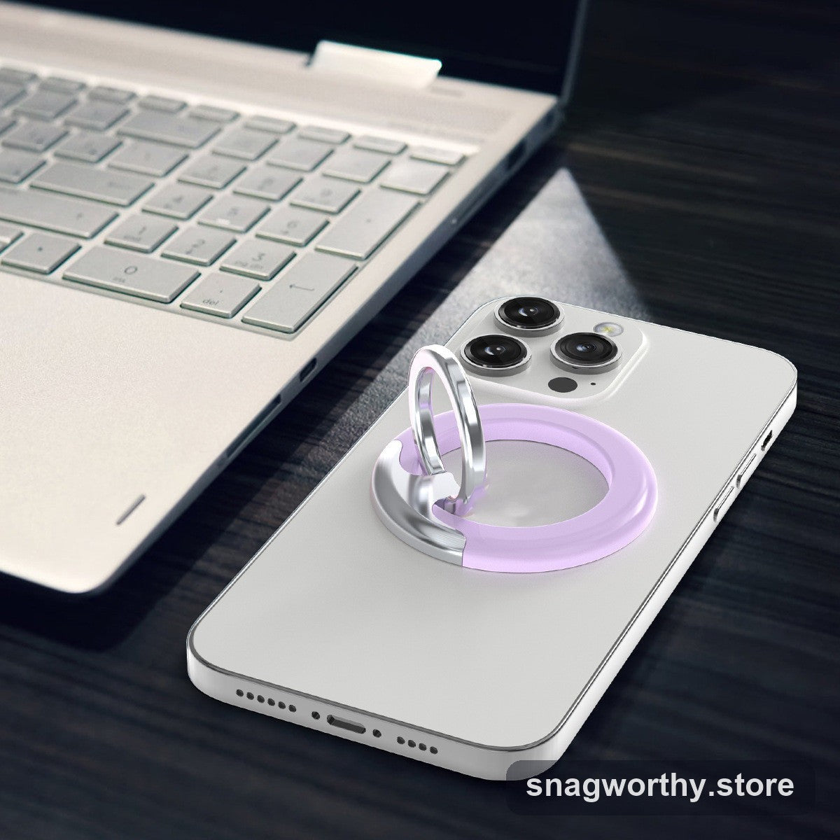 Magnetic phone ring stand as kickstand | Snagworthy.store