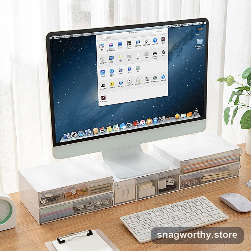 Monitor riser with monitor on top | Snagworthy.store