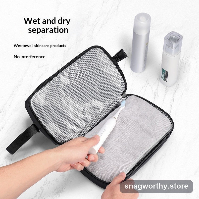 Toiletry bag packed with grooming items | Snagworthy.store