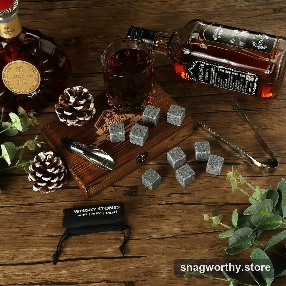 Whiskey stones gift set with box | Snagworthy.store