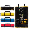 Canvas tool roll organizer bag rolled up | Snagworthy.store