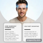 Omega-3 Fish Oil Softgels label | Snagworthy.store