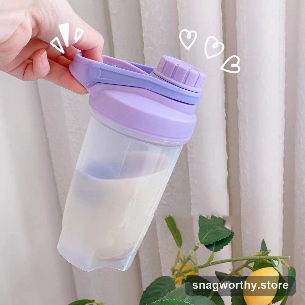 Protein Shaker Bottle with Mixer Ball | Snagworthy.store