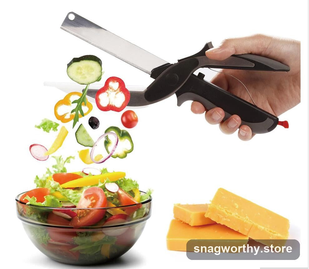2-in-1 kitchen shears with slicer notch | Snagworthy.store