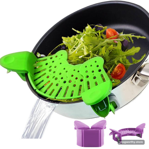 Silicone clip-on pot strainer | Snagworthy.store
