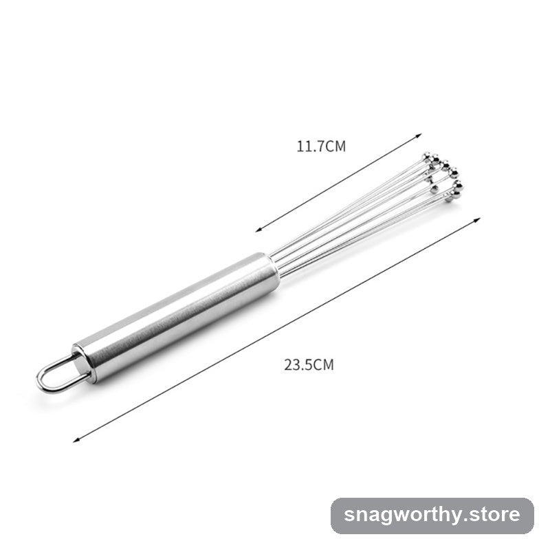 Steel ball whisk whisking eggs | Snagworthy.store