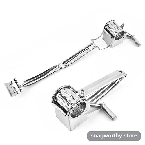 Rotary grater in use with cheese | Snagworthy.store