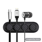Cable clip mounted on desk edge | Snagworthy.store