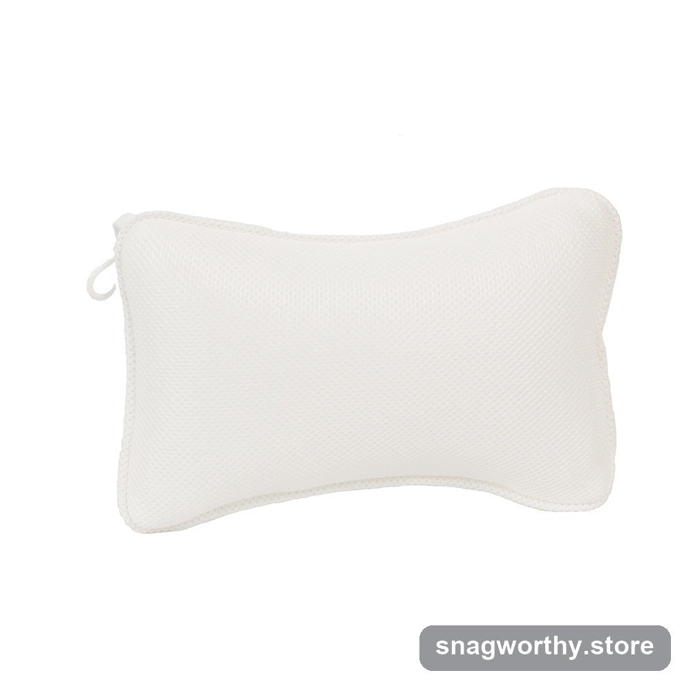 Suction cup bath pillow on tub wall | Snagworthy.store