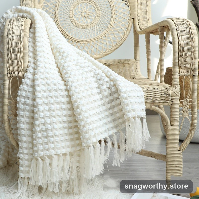 Chunky knit chenille throw blanket | Snagworthy.store