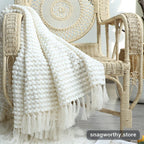Chunky knit chenille throw blanket | Snagworthy.store