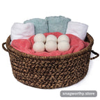 Wool dryer balls close up texture | Snagworthy.store