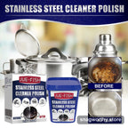 Stainless steel cleaner polish box and tub with before/after pot | Snagworthy.store
