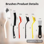 Crevice cleaning brush set individual brushes | Snagworthy.store