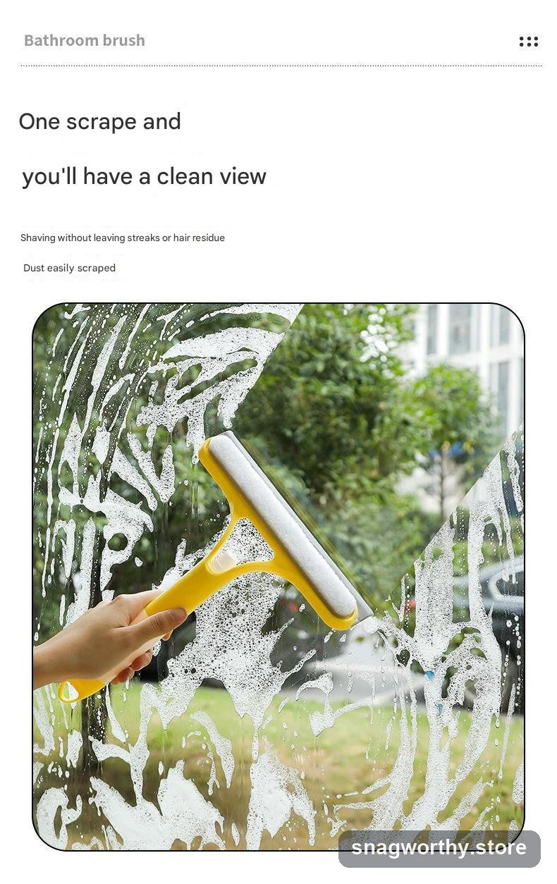 3-in-1 squeegee cleaning a soapy window | Snagworthy.store