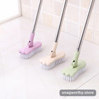 Long-handle grout tile scrub brush head close up | Snagworthy.store