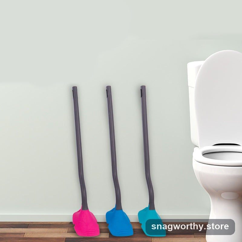 Silicone toilet brush in use | Snagworthy.store