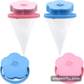 Pet hair lint catcher pink and blue floating filters | Snagworthy.store