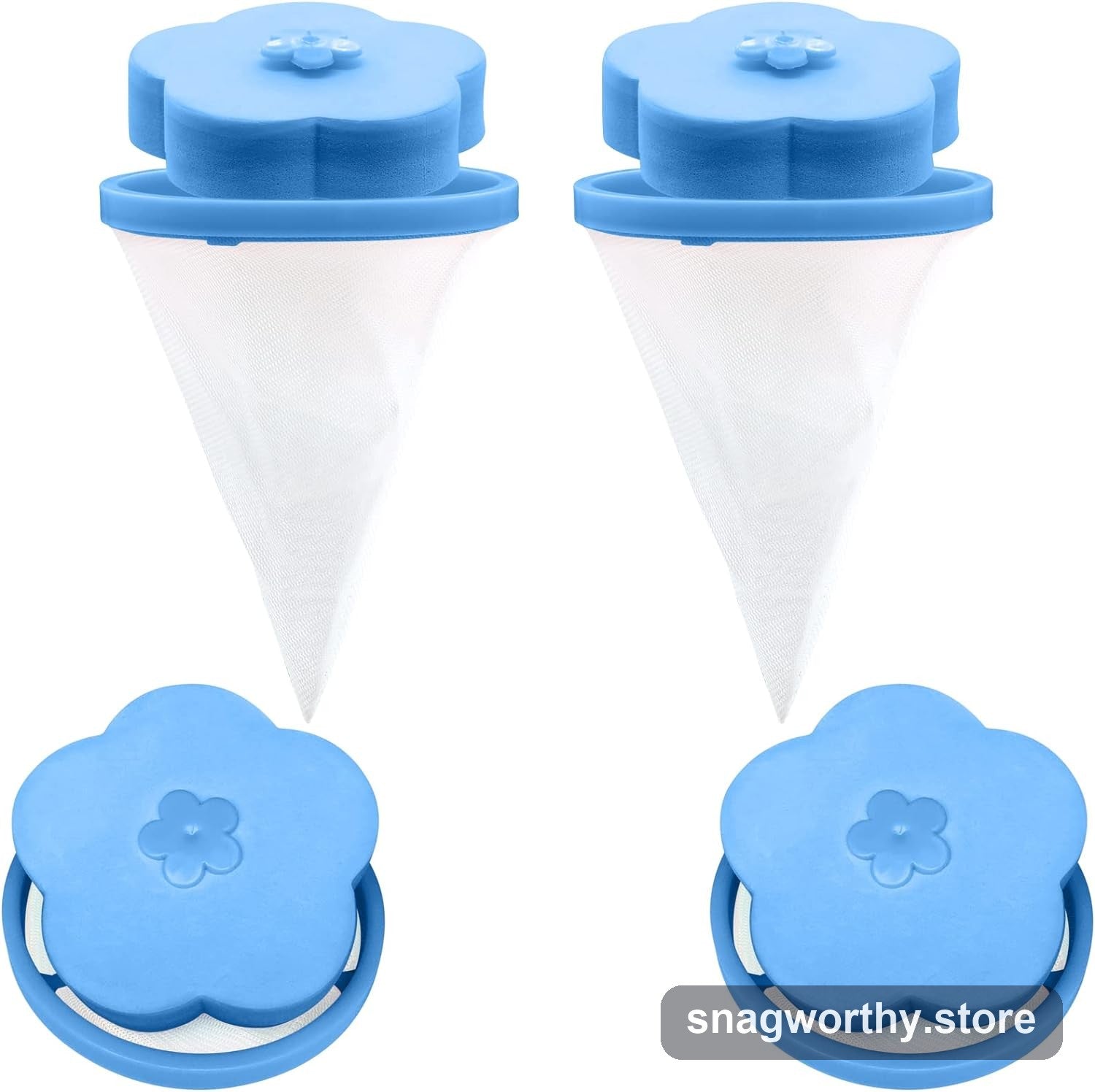 Pet hair lint catcher mesh cone detail | Snagworthy.store