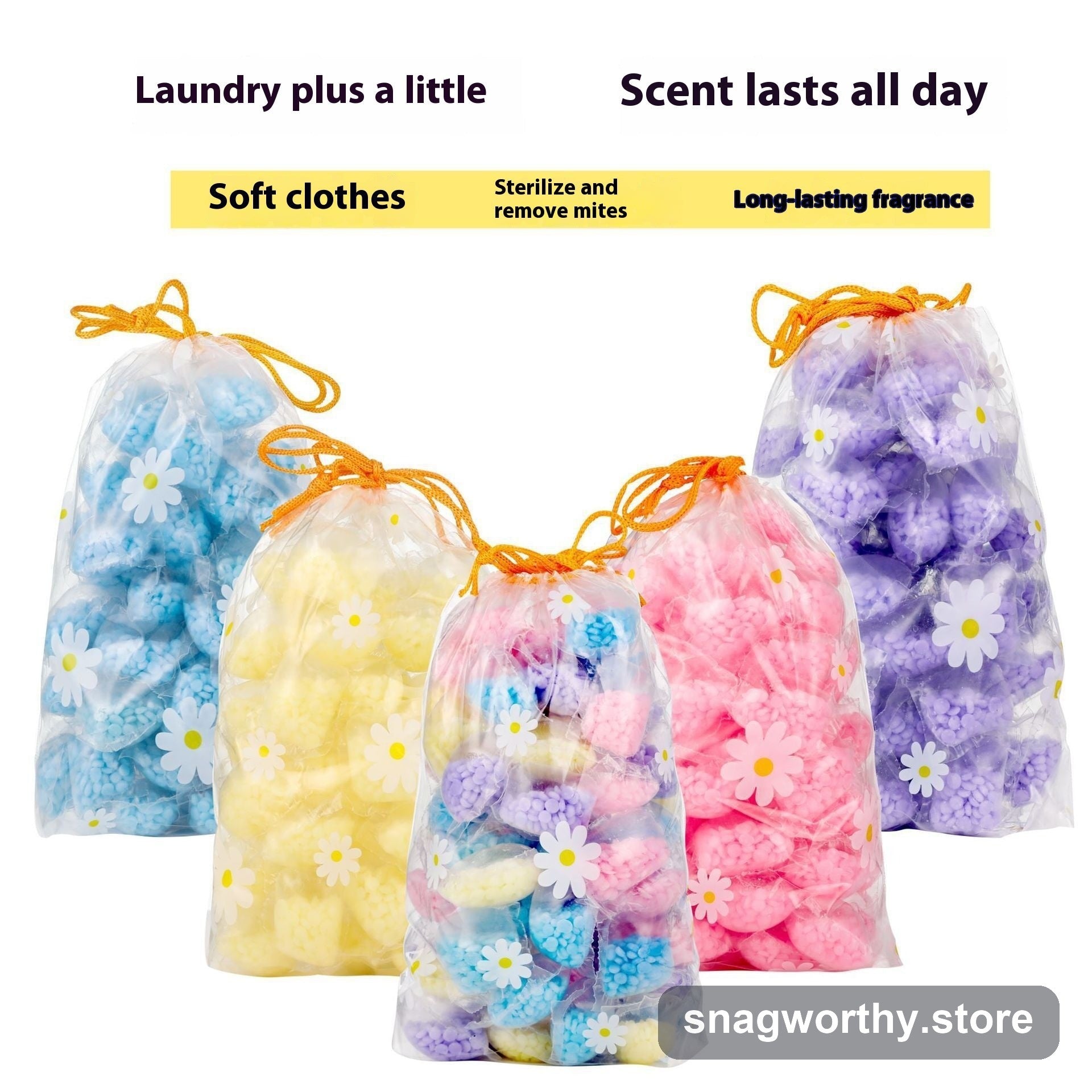 Laundry scent booster beads mixed color bag | Snagworthy.store