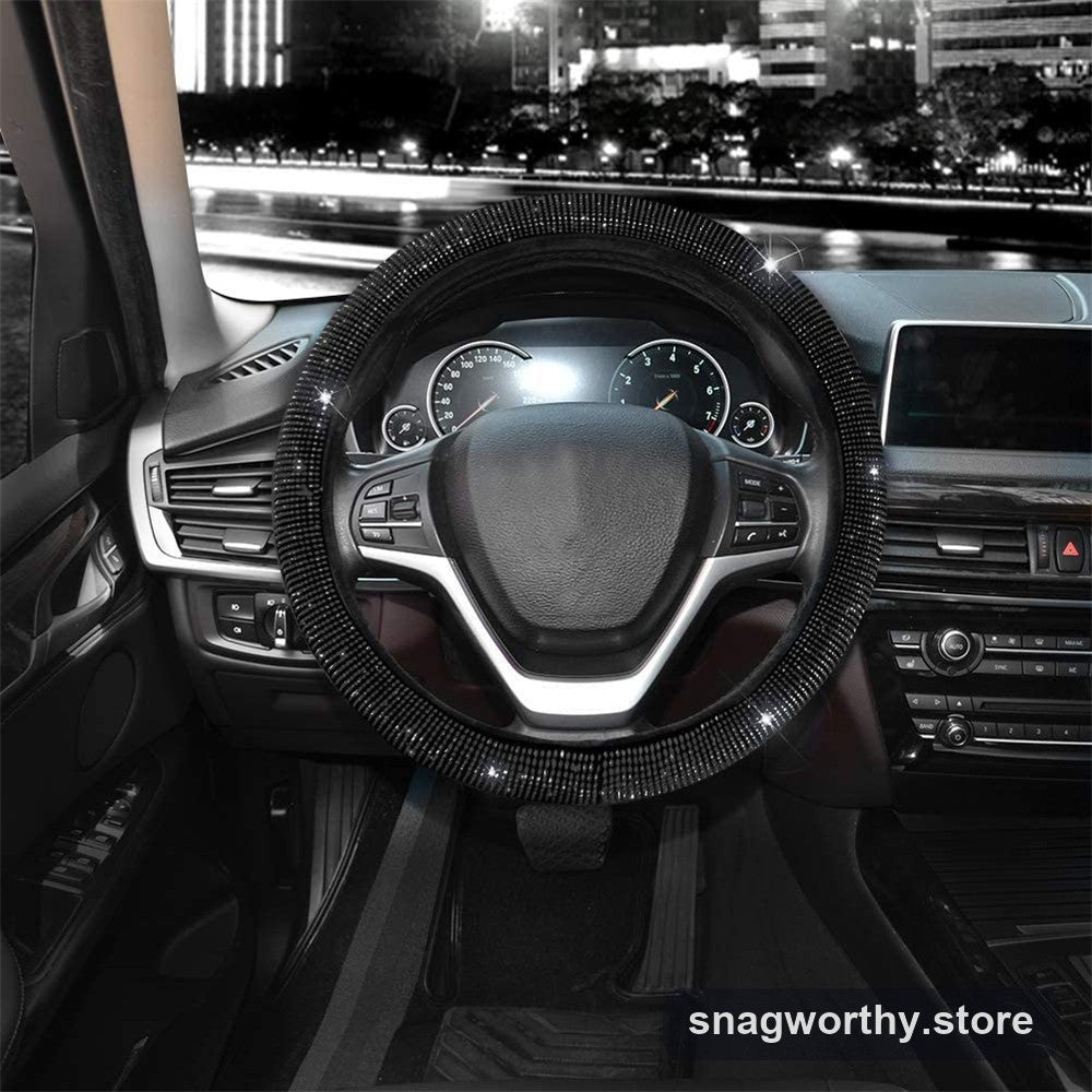 Steering wheel cover fitted and sparkling | Snagworthy.store