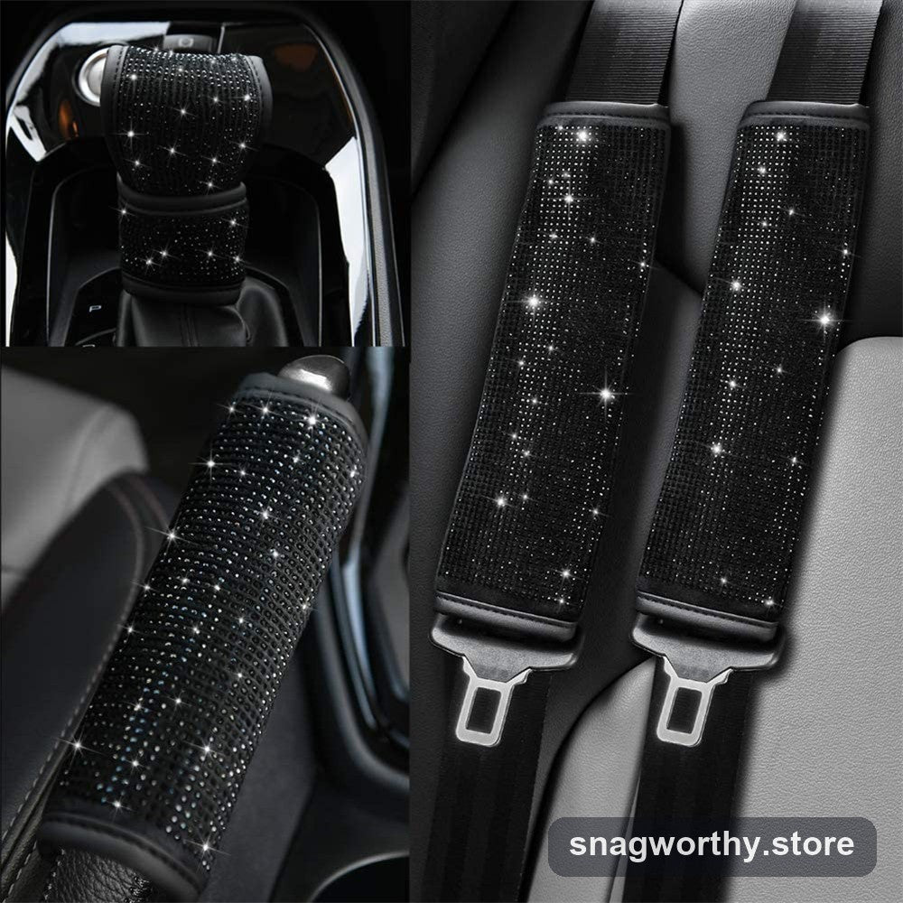 Diamond steering wheel cover from another angle | Snagworthy.store