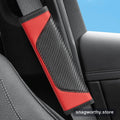 Carbon fiber style car seat belt shoulder pad | Snagworthy.store