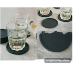 Four silicone coasters stacked together | Snagworthy.store