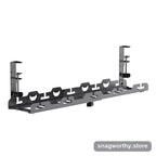 Cable rack holding power strip and cords | Snagworthy.store