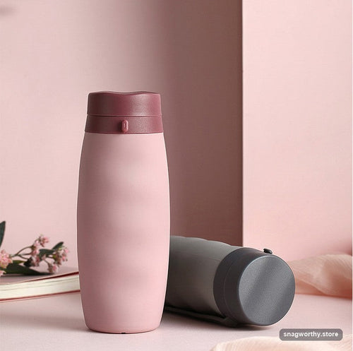 Water bottle folded flat | Snagworthy.store
