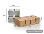 InfinityGrip Cube silver and gold metal cubes side by side with dimensions | Snagworthy.store