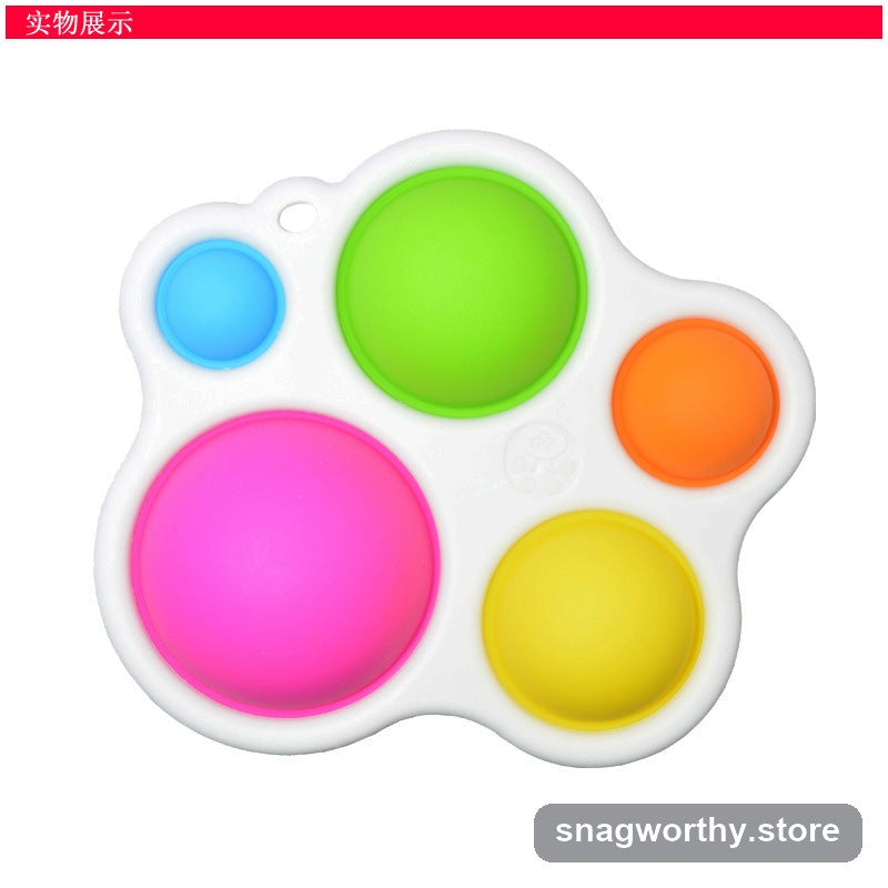 TapTrail Sensory Pad close-up of coloured silicone domes | Snagworthy.store