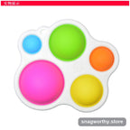 TapTrail Sensory Pad close-up of coloured silicone domes | Snagworthy.store