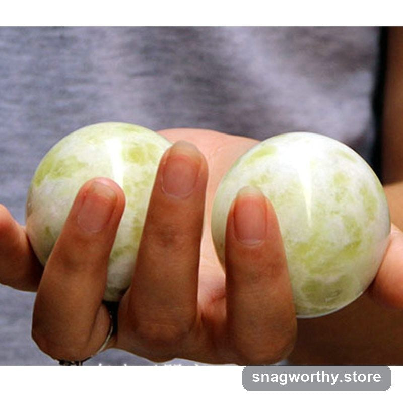 JadeFlow Kneading Balls being rolled between fingers | Snagworthy.store