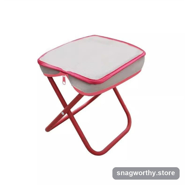 Folding camp stool angled product shot | Snagworthy.store