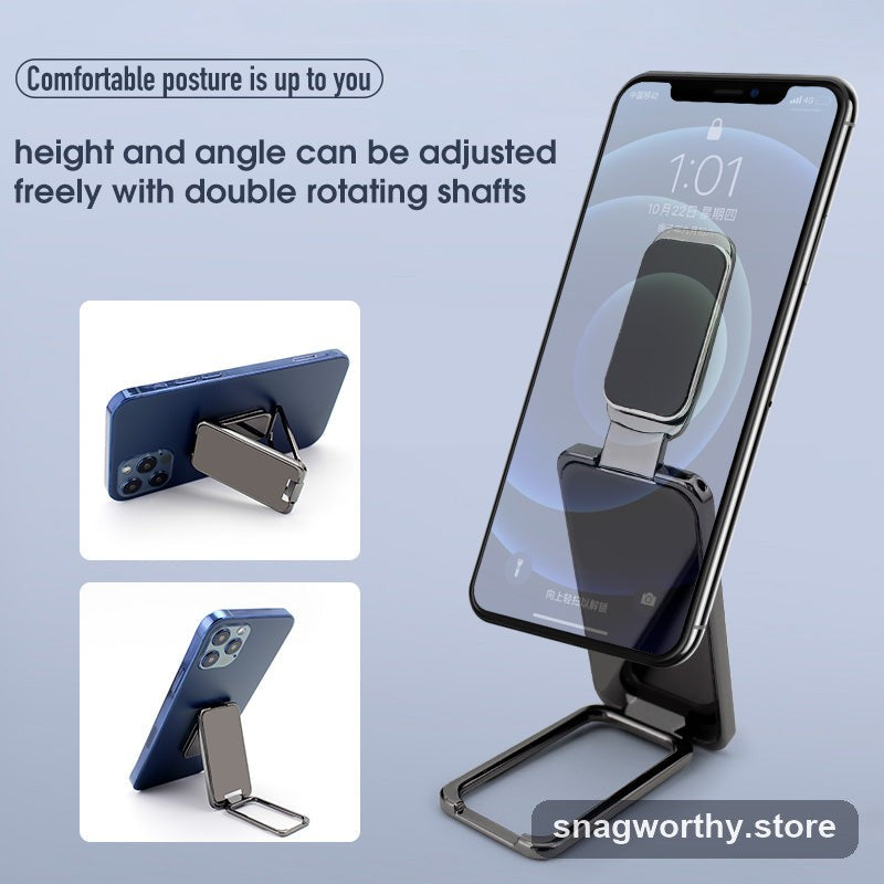 SnapFold grip popped out as a hands-free kickstand | Snagworthy.store