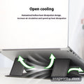 AirFlow laptop stand raising a laptop for open cooling | Snagworthy.store