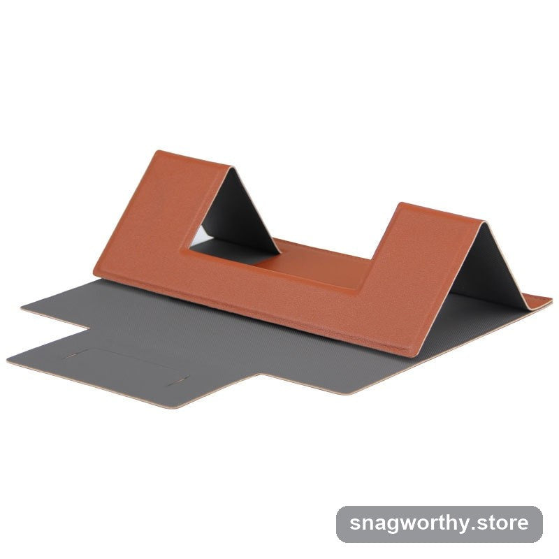 AirFlow folding laptop stand, brown variant | Snagworthy.store