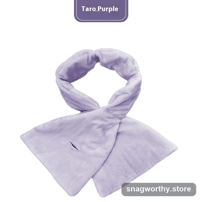 CalmWrap weighted eye pillow in purple, flat lay | Snagworthy.store