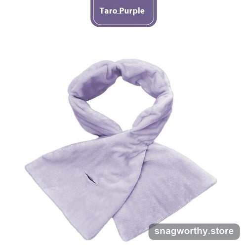 CalmWrap weighted eye pillow in purple, flat lay | Snagworthy.store