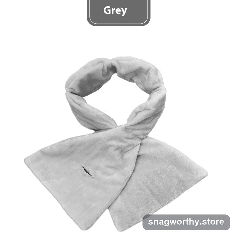 CalmWrap weighted eye pillow in grey, flat lay | Snagworthy.store