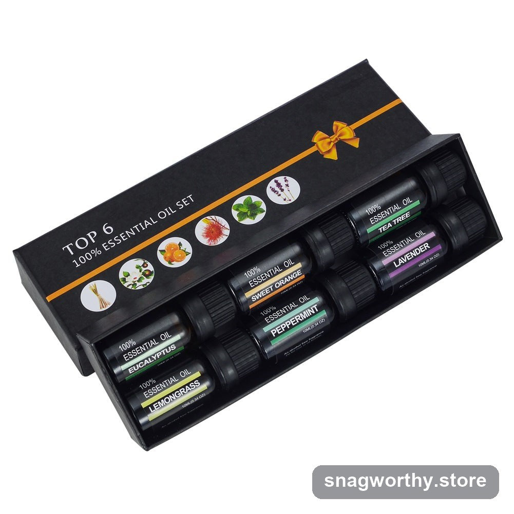 PureMist essential oil set bottles arranged in open gift box | Snagworthy.store