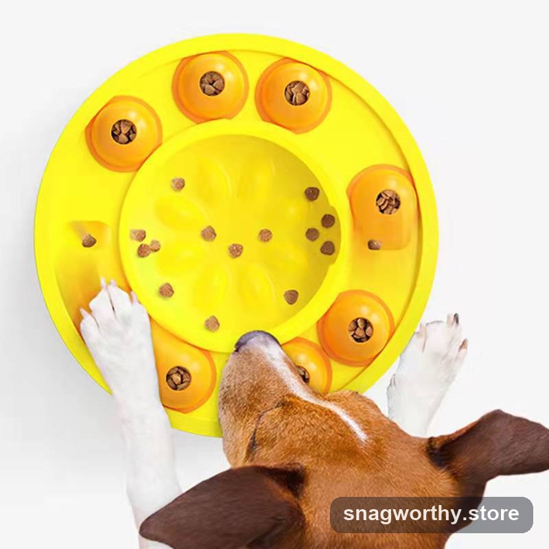 Puzzle treat wheel angled view | Snagworthy.store