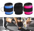 D-ring ankle strap for cable machine training