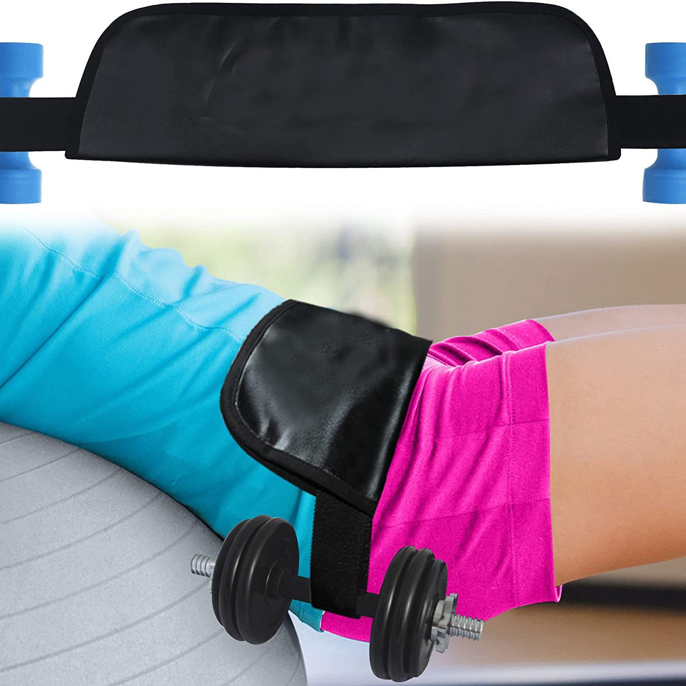 Padded hip thrust belt for barbell training