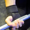 Fingerless weightlifting gloves with wrist wrap