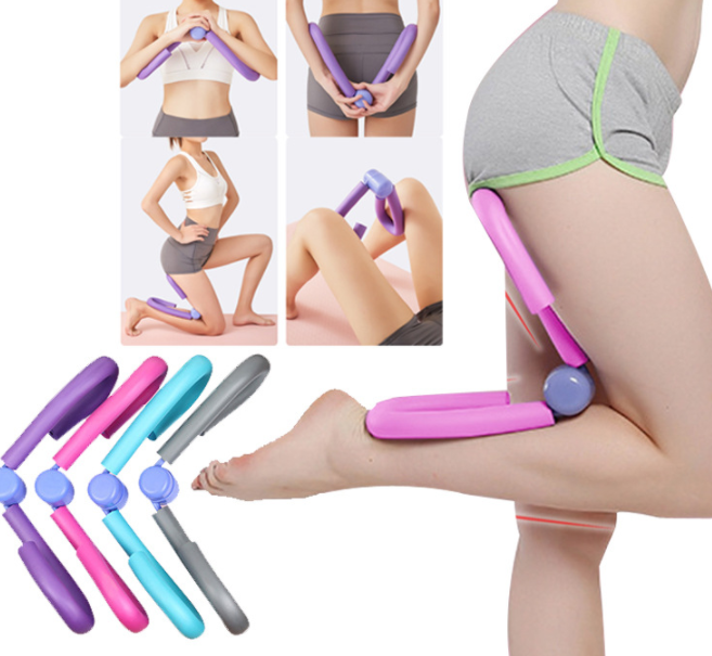 Spring loaded thigh and arm exerciser