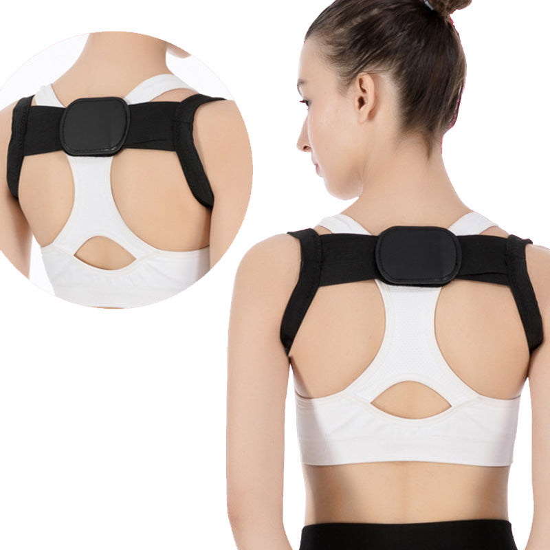 Adjustable posture support strap for shoulders and back