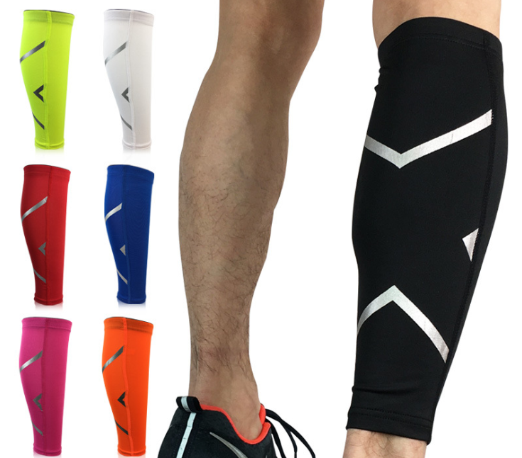Calf compression sleeve for running support
